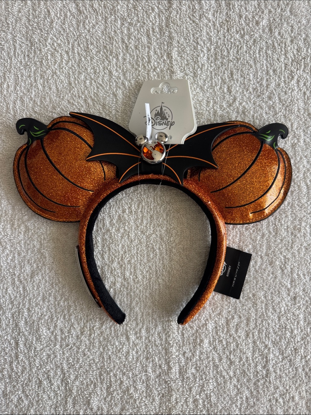 Disney Disney Vacation club Member Bat Pumpkin Halloween Mickey Ears Headband